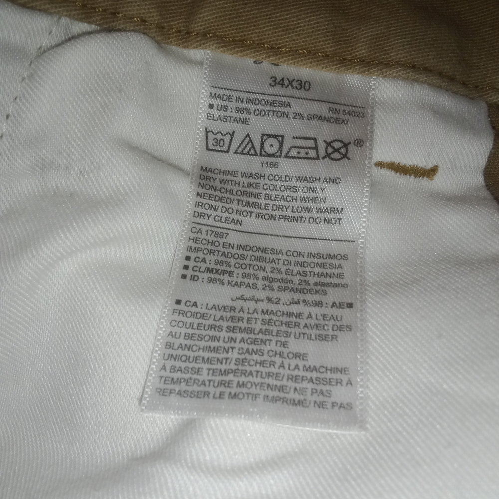 Old Navy Men's Khaki Chinos - Picture 3 of 6